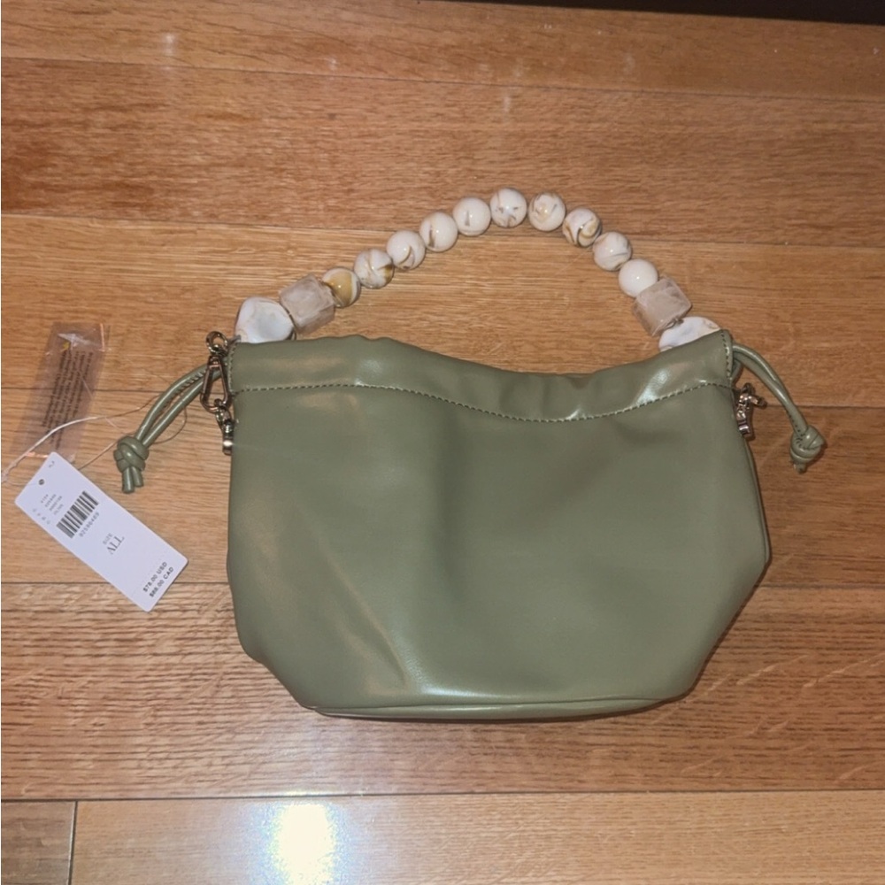 Willa Stone-Handled Drawstring Bag